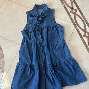 Sleeveless Denim Dress